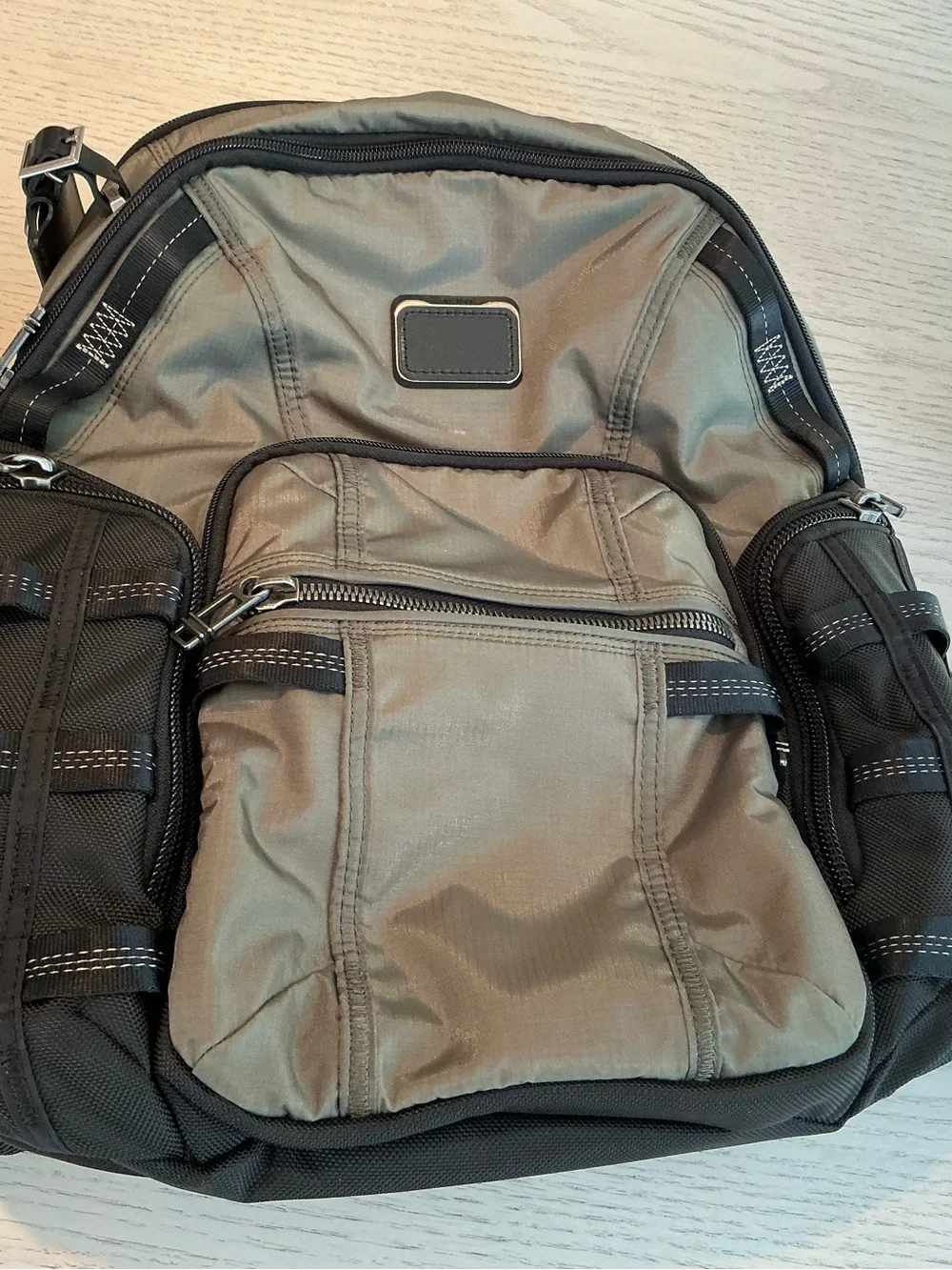 Tumi Alpha Bravo Navigation Backpack - never used! Olive Green
